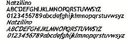 Natzilino SemiBold 英文字體下載