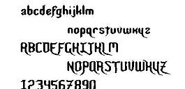 Nightwarrior 英文字體下載