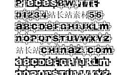 PiecesBW 英文字体下载