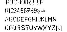 POCHOIR 英文字體下載