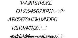 PAINTSTROKE 英文字體下載