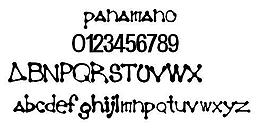 panamanormal 英文字體下載
