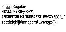 PaggioRegular 英文字體下載