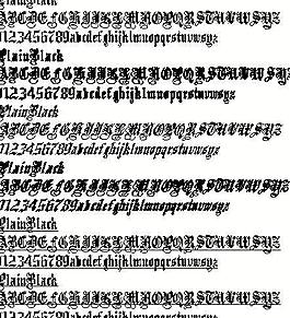 PlainBlack 英文字體下載
