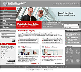 紅色商業(yè)交流網(wǎng)站psd模板