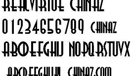 REALVIRTUE 英文字體下載