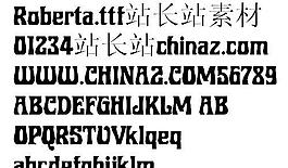 Roberta 英文字體下載