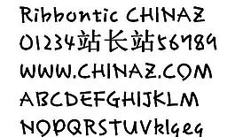 Ribbontic 英文字體下載