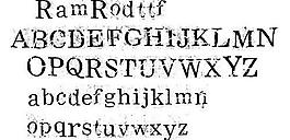 RamRod 英文字體下載