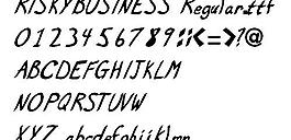RISKYBUSINESS 英文字體下載
