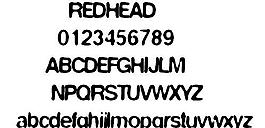REDHEAD 英文字体下载