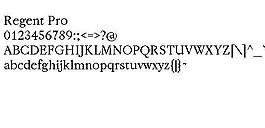 Regent Pro 英文字體下載