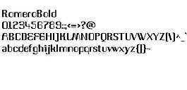 RomeroBold 英文字體下載