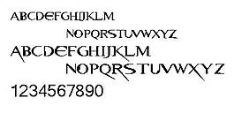 Residentevil 英文字體下載