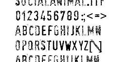 SociaLAnimaL 英文字體下載