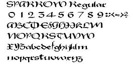 SPARROW 英文字體下載
