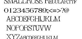 SMALLROSE 英文字體下載