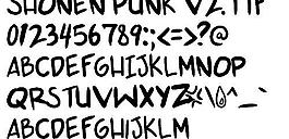 shonen punk v2 英文字體下載