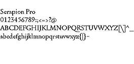 Serapion Pro 英文字體下載