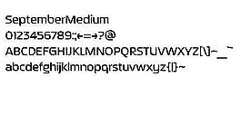 SeptemberMedium 英文字體下載