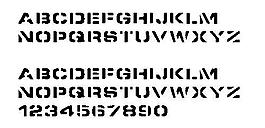 Spacedock stencil 英文字體下載