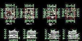 简易二层小洋楼坡屋顶建筑设计图12x10