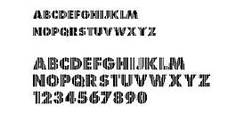 Shredded 英文字體下載