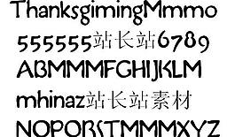ThanksgivingDemo 英文字體下載