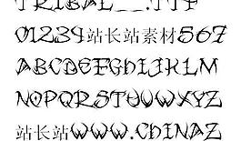 TRIBAL 英文字體下載