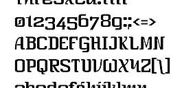 ThreSxCd 英文字體下載