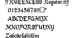 TRUEEXCESS 英文字体下载