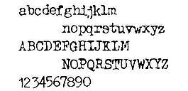 Typewriter 英文字體下載
