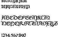 The End 英文字體下載