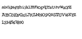 Typewriter from hell 英文字體下載