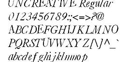 UNCREATIVE 英文字體下載