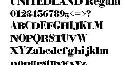 UNITEDLAND 英文字體下載