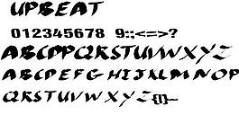 UPBEAT 英文字體下載