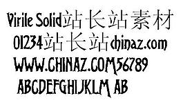 Virile Solid 英文字體下載