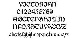 VICTORIAN 英文字體下載