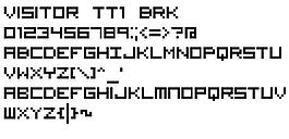 Visitor TT1 BRK 英文字體下載