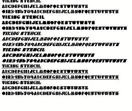 Viking Stencil 英文字體下載