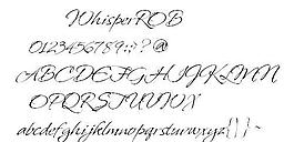 WhisperROB 英文字體下載