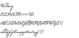 Windsong 英文字體下載