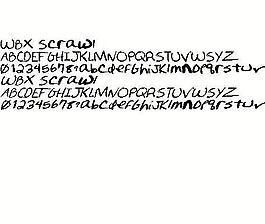WBX Scrawl 英文字體下載