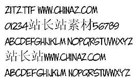 ZITZ 英文字體下載