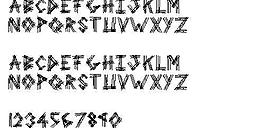 3 Prong Tree 數(shù)字字體