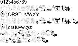 圣誕節(jié)字體下載 圖形設(shè)計字體 圖形字體下載