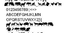 farmwildanimals 圖形設(shè)計字體 圖形字體下載