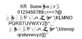 KR Snowboard 圖形設(shè)計字體 圖形字體下載