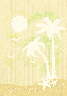 夏季背景矢量插畫